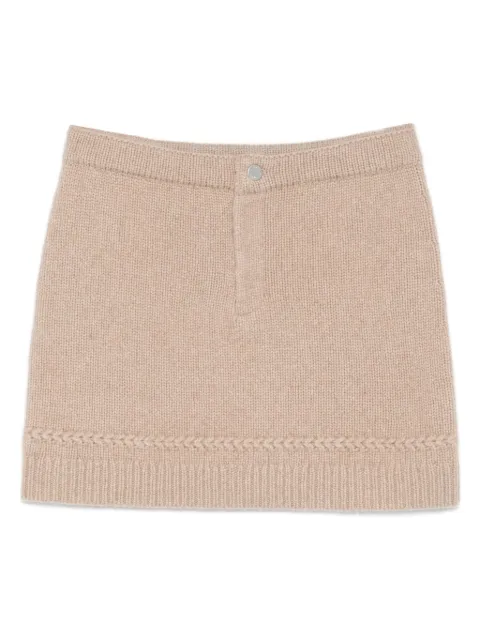 Guest In Residence knitted mini skirt Neutrals W34125JM