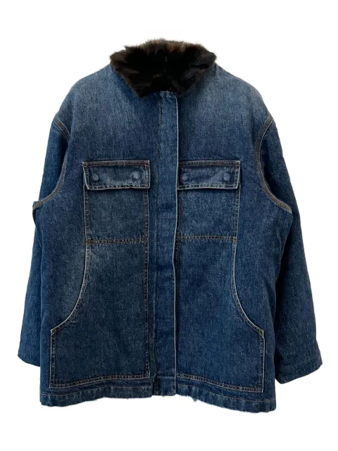 Magda Butrym patch-pocket denim jacket Blue 123925