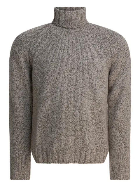 Zegna roll-neck knitted sweater Neutrals UGB30A2320903