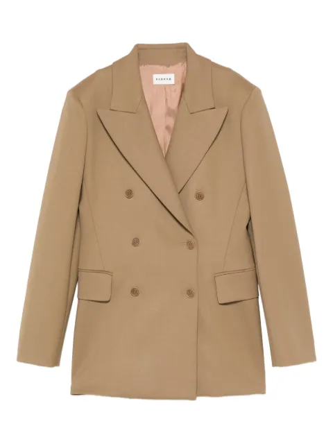 P.A.R.O.S.H. double-breasted blazer Neutrals LILIUXY25D420418