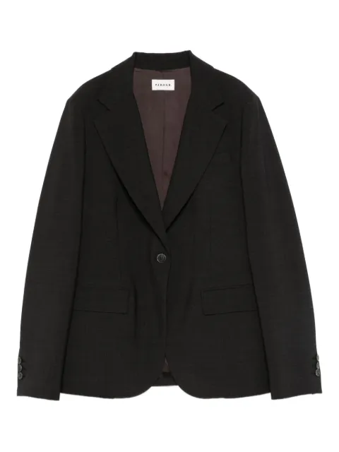 P.A.R.O.S.H. single-breasted blazer Black LUWOOLD420306