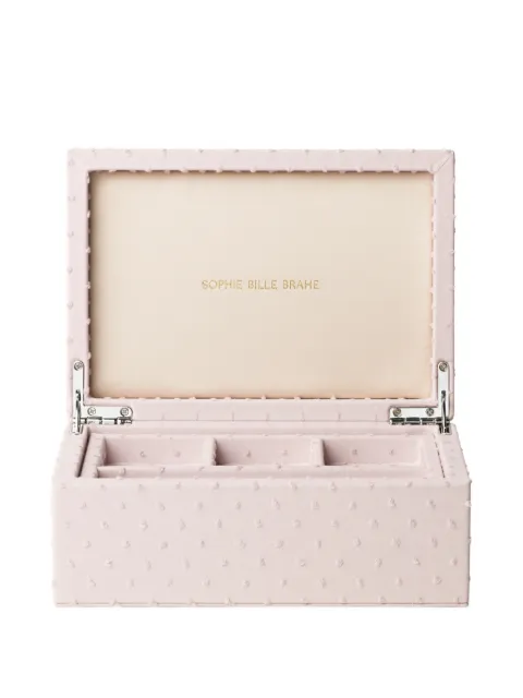 Sophie Bille Brahe Trésor grande cotton jewellery box Pink PATREGRALAM