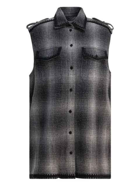 Golden Goose checked mini dress Grey GWP02356P002157