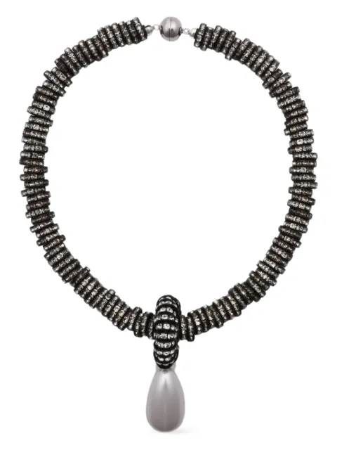 JULIETTA pearl-drop necklace Black J20044N