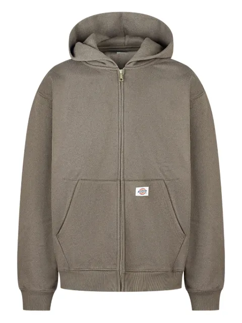 DICKIES logo-patch hoodie Green DK0A87NWMGR1