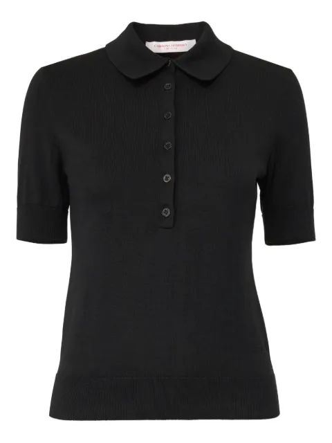 Carolina Herrera short sleeve polo shirt Black P2512N202KSC
