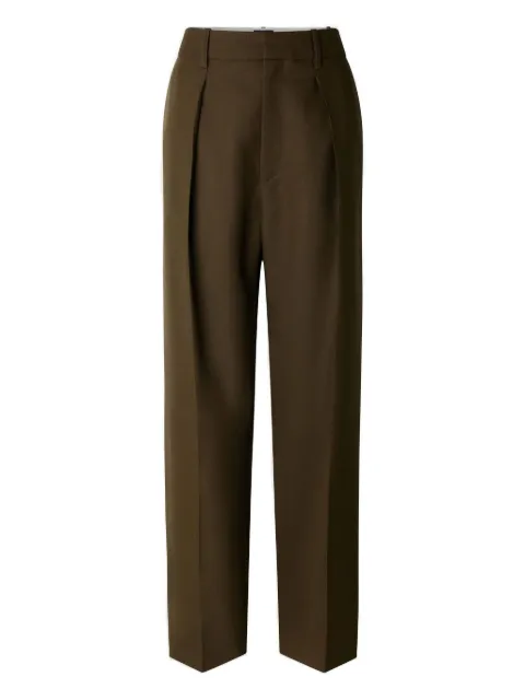 Soeur Ferrel pleated high-waisted trousers Green PAN0230FERREL