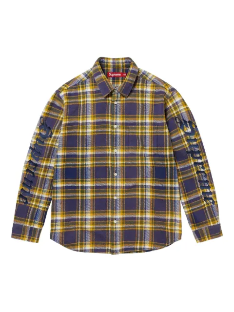 Supreme plaid flannel shirt Blue SU25987