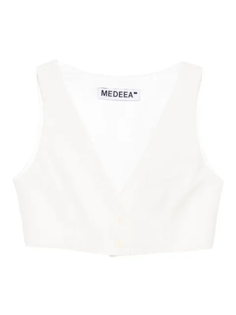 MEDEEA v-neck vest White WSVW