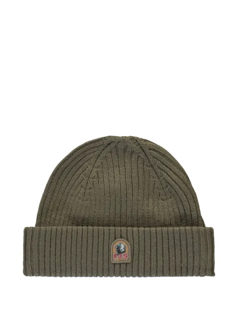 Parajumpers ribbed logo beanie Green 252MPAHAHA02