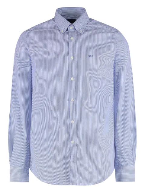 Paul & Shark striped button-down cotton shirt Blue 99313007