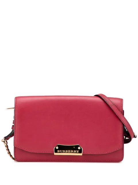 Burberry Pre-Owned 2000-2010 Leather Madison Wallet On Chain crossbody bag Red 1EWNYFSLQT8EL8F2