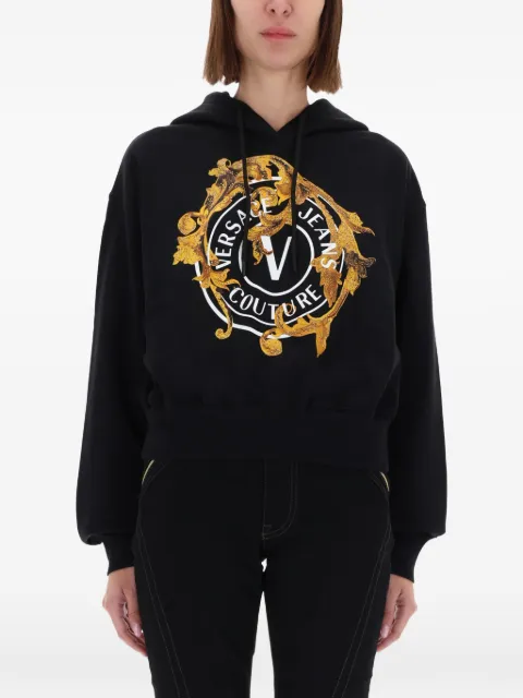 Versace Jeans Couture baroque logo sweater Black 79HAIE01CF00EG89