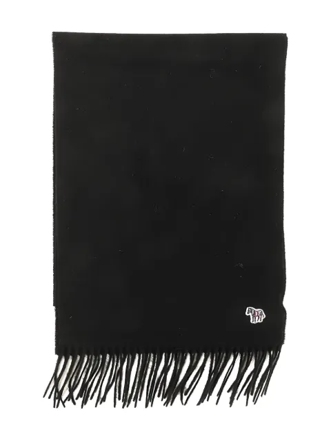 Paul Smith zebra-detail scarf Black M1A150KPZEBRA79