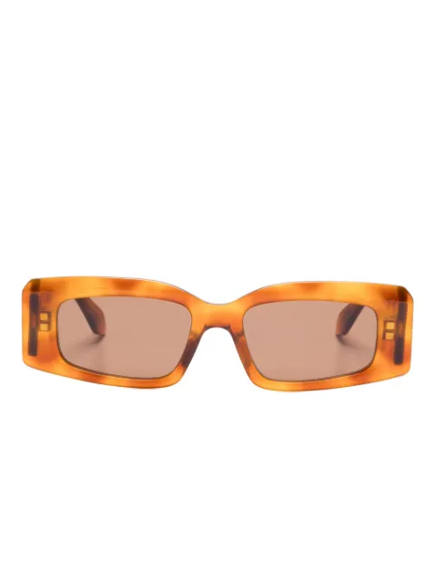 azzedine alaïa rectangle-frame sunglasses Brown AA0078S