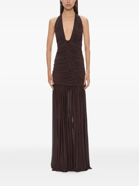 Christopher Esber Orion gown Brown 24043345MALBEC