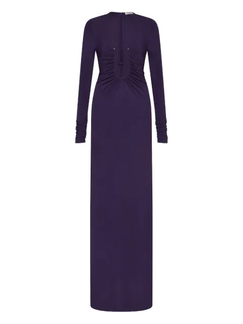 Christopher Esber Arced Palm long-sleeves maxi dress Purple 23023344VIOLET