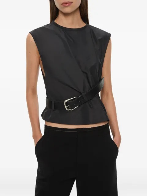 Christopher Esber Locus belted taffeta tank top Grey 25041916