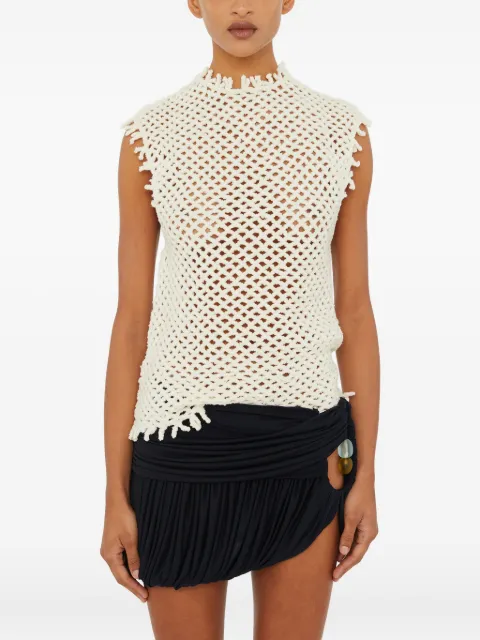 Christopher Esber Lattice knitted vest White 25031725WHITE