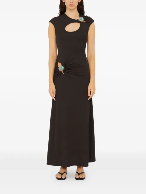 Christopher Esber mineral-stone maxi dress Black 25043764