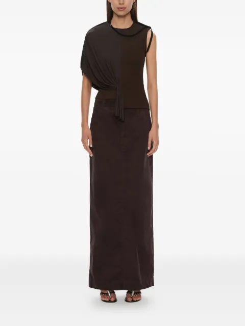 Christopher Esber corduroy maxi skirt Brown 25044924MALBEC