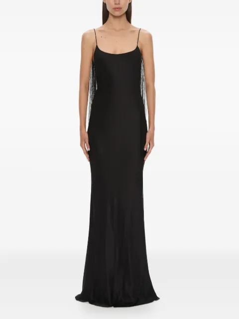 Christopher Esber lattice-lace silk gown Black 25033818