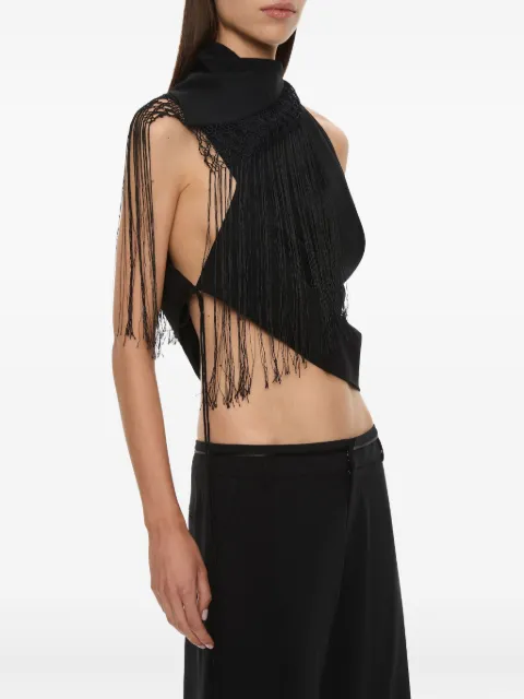 Christopher Esber Unravel fringe top Black 25041738BLACK