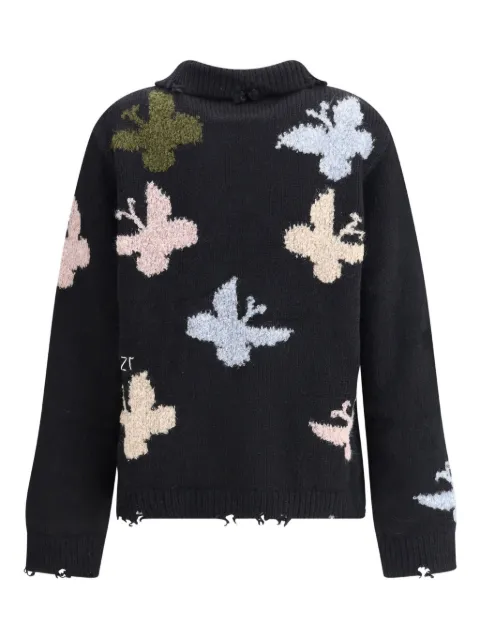 Baziszt Bowrain tassel butterfly sweater Black BZFW25SW02861