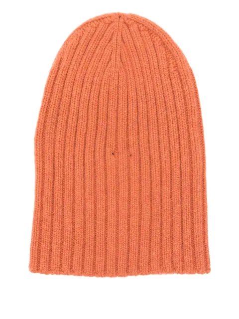 Cenere GB ribbed beanie hat Orange A1250TF193