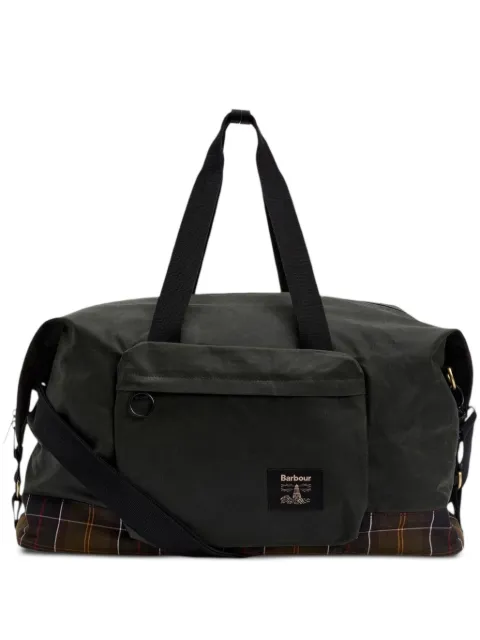 Barbour tartan-panel holdall Grey UBA0715SG91