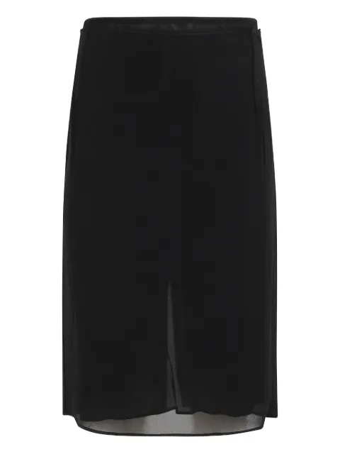 Marella slit skirt Black 2523106018200LINGERIE004