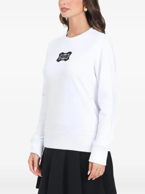 Versace Jeans Couture logo-patch sweatshirt White 79HAIC04CF00C003