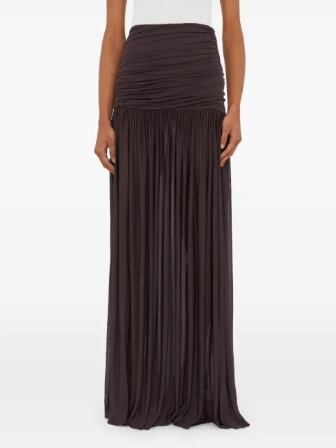 Christopher Esber Orion ruched skirt Brown 25044982MALBEC