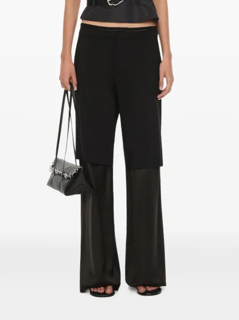 Christopher Esber split level tailored trousers Black 25045751BLACK