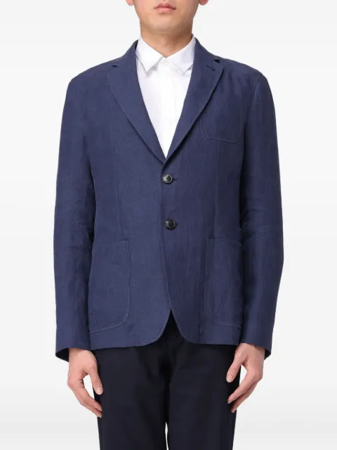 Giorgio Armani single-breasted blazer Blue 01G93001448920