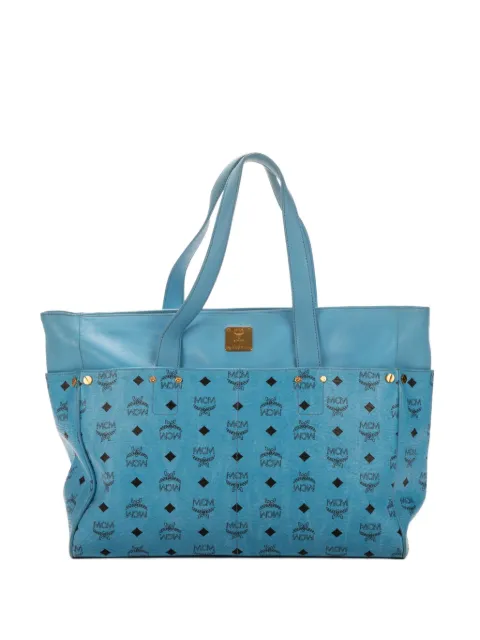 MCM Pre-Owned Visetos tote bag Blue S5275