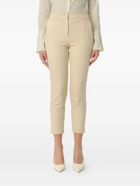 Patrizia Pepe appliqué trousers Neutrals 8P0699A543