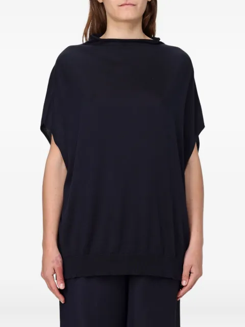 Fabiana Filippi roll-neck knitted top Blue MAD275F509N821