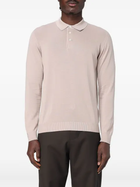 Drumohr long-sleeve polo shirt Pink D0GN214