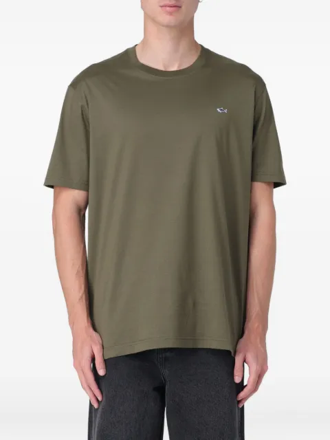 Paul & Shark logo-detail cotton T-shirt Green C0P1092