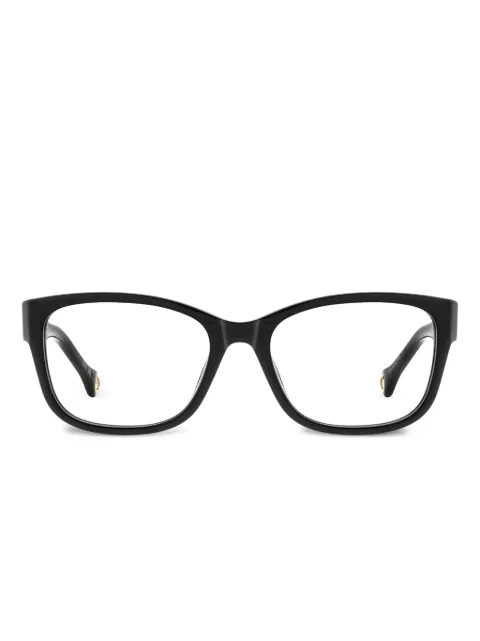 Carolina Herrera square-frame logo-detail glasses Black HER0329G