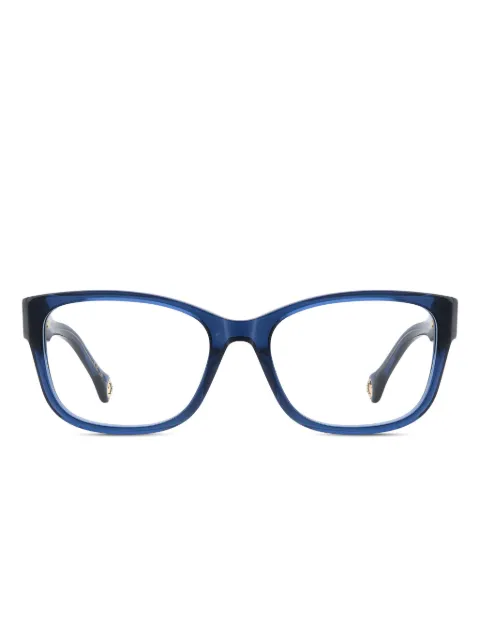 Carolina Herrera square-frame logo-detail glasses Blue HER0329G