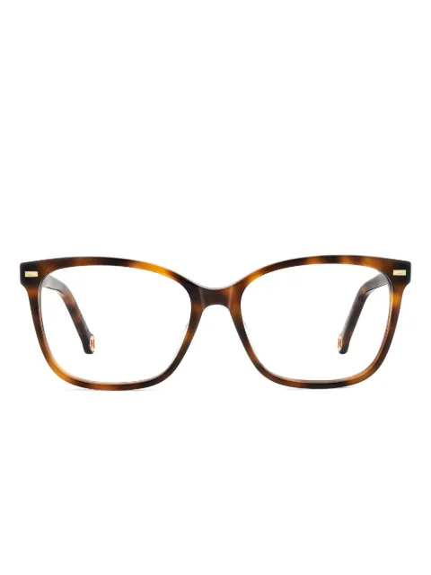 Carolina Herrera square-frame tortoiseshell glasses Brown HER0336G