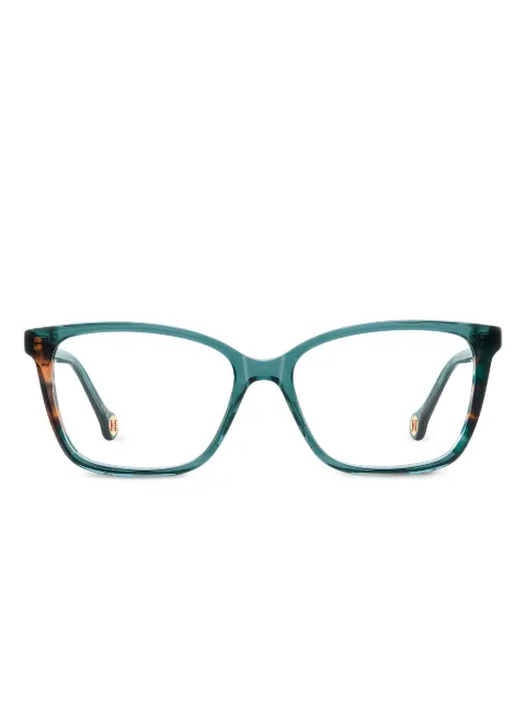 Carolina Herrera square-frame logo-detail glasses Blue HER0343