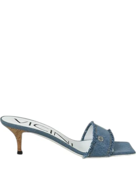 Vicini frayed heeled sandals Blue C50000300