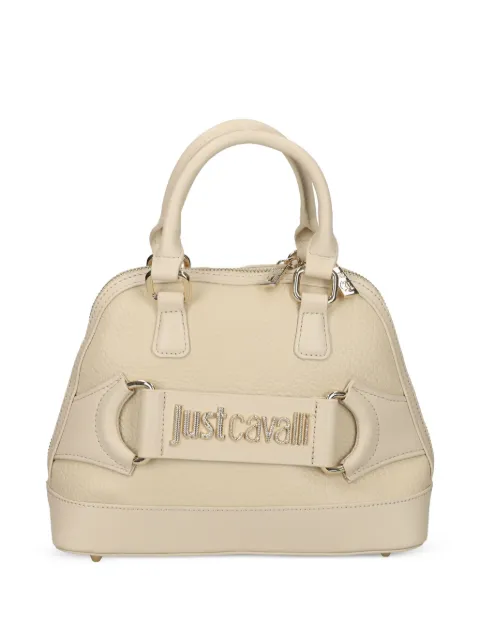 Just Cavalli logo-plaque tote bag Neutrals 79RA4BL3ZSD25