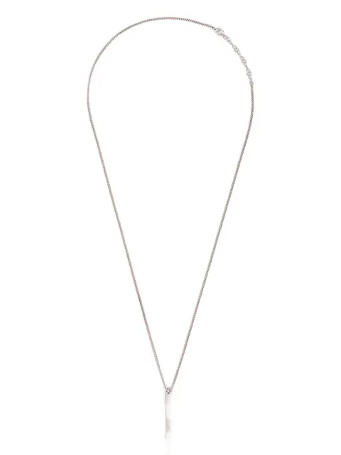 MM6 Maison Margiela Numeric bar necklace Silver SM6UU0092P6469