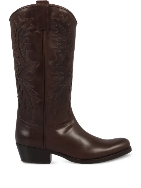 Sartore embroidered cowboy boots Brown SR42110T