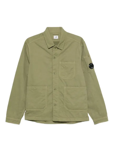 C.P. Company Lens-detail shirt jacket Green 19CMOS079A110201G