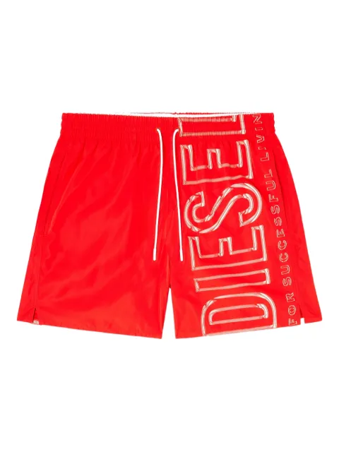 Diesel Soccer-41-D-Core logo swim shorts Red A205070QKBJ